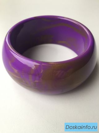 Браслет новый сиреневый фиолетовый золото женский пластик бижутерия украшение аксессуар женский широ