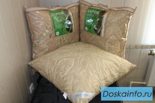 Подушки из бамбука, верблюжьей и овечьей шерсти от производителя!