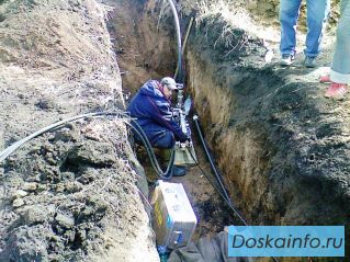 Задувка кабеля с помощью Super Jet и Cable Jet