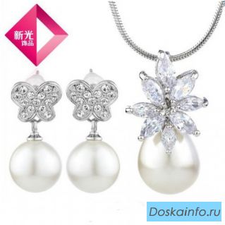 Красивые колье+серьги