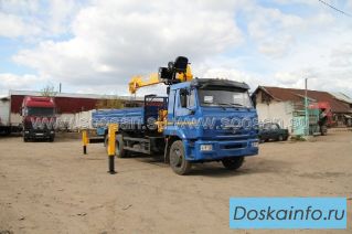 Продам  Камаз 65117 с КМУ Soosan scs866LS