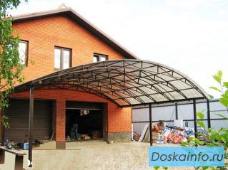 Навесы из поликарбоната в Краснодаре (беседки,козырьки,теплицы,гаражи,ангары) изготовление и монтаж