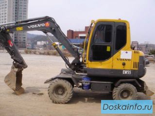 Экскаватор колесный полноприводный Volvo EW 55 2006 год