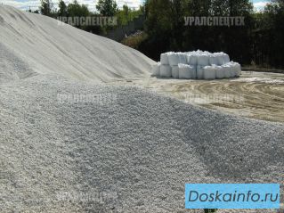 Микрокальцит URALZSM, мрамор молотый, мраморный щебень, крошка