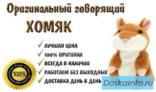Говорящий хомяк, игрушка повторюшка. 100% Хит 2013 года.