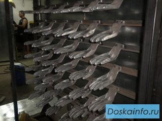Перчаточное оборудование. Линии нанесения латекса и ПВХ на  перчатки