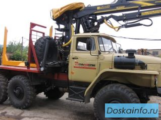Лесовозный тягач Урал 4320, капремонт 2013 г. в с новым кму Омтл-97 