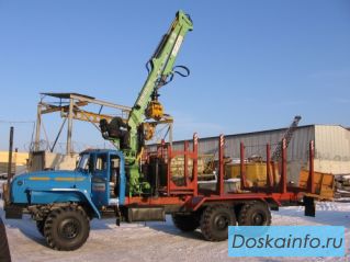 Сортиментовоз на базе Урал 4320, 2013 г.в. с манипулятором Атлант С-90 (Лв185-14)
