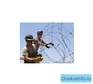 Монтаж колючей проволоки акл Егоза