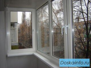 Пластиковые окна - остекление и отделка балконов.