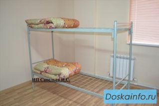 Металлическая  кровать эконом класса