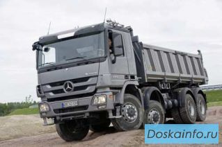 Доставка     щебня,        песка, грунта Mercedes-Benz