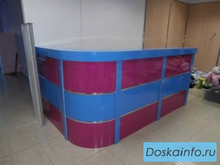 Барные стойки, ресепшн, шкафы-купе,    распил лдсп