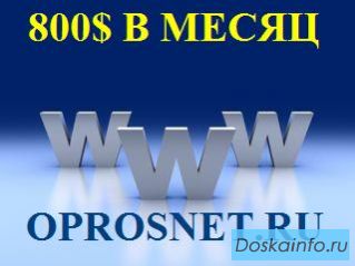 Оплачиваемые опросы - работа на дому в интернете