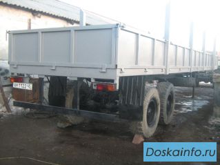 Продаем полуприцеп односкатный двухосный бортовой