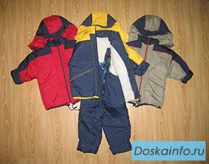 Детская зимняя одежда Комплект: куртка – комбинезо