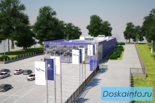 Концепция строительства автосалона создана для Петроградского района Санкт-Петербурга