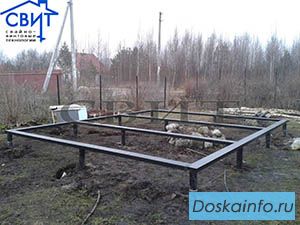 Фундаменты на винтовых сваях