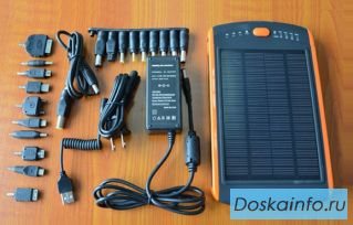 Внешний аккумулятор на солнечной батарее 23000 mAh