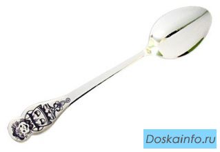 Серебряная ложечка для кормления