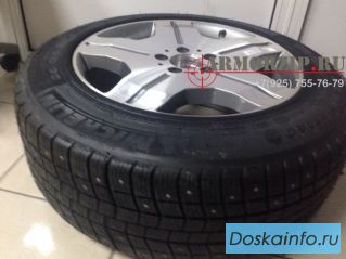 Зимние шипованные шины Michelin для Мерседес W221 бронированный