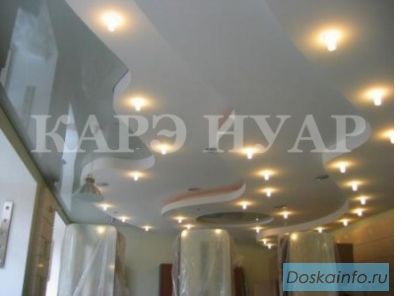 Французский натяжной потолок премиум класса карэ нуар