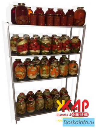 Cтеллаж складской стандартный разборный