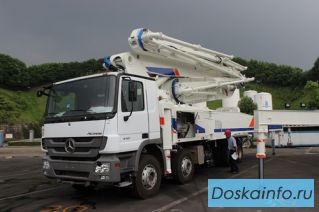Автобетононасос ZOOMLION ZLJ5418THB 50X-6RZ шасси Mercedes Actros, 2013 года