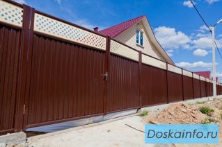 Заборы в Краснодаре,заборы из профнастила в Краснодаре,заборы Краснодар,монтаж заборов в Краснодаре 