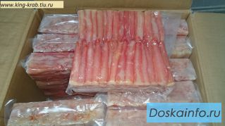 Первая фаланга краба без глазури блочное от 1450 рублей за кг.