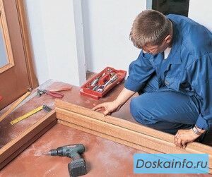 Установка межкомнатных дверей