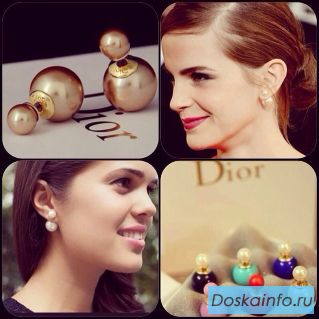 Серьги Mise en Dior