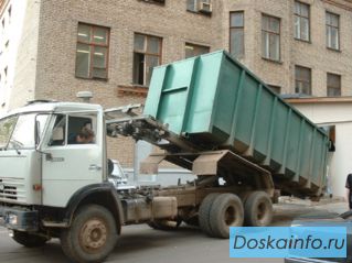Вывоз мусора контейнерами 20 м. куб и 27 м. куб