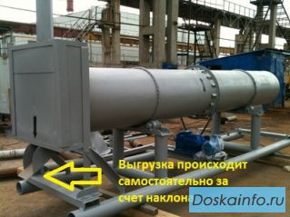 Сушильный барабан  (песок, графит, куриный помет, металлическая стружка и т.д. все, что не боится от