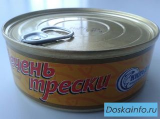 Печень трески 1 сорт, литография, ключ, 60 руб