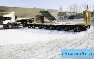 Полуприцеп - тяжеловоз раздвижной на 8 осях ЧМЗАП 99908-010, г/п100 т.