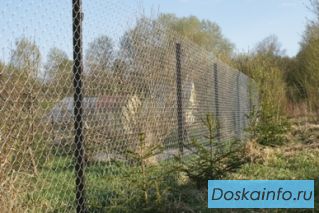 Строительство забора из профнастила и сетки рабица под ключ