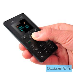 Ультра тонкий мобильный телефон - кредитная карта AIEK M5