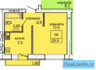 Продам 1к.кв.29м2 795000рубул.казачья 2А я не риелтр