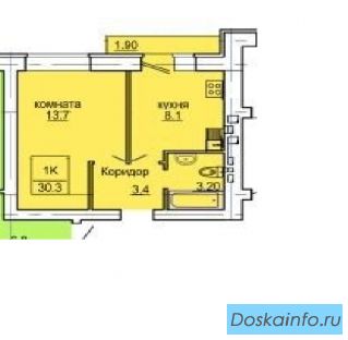 Пролдам 1к.кв.30м2 3/9к.ул.казачья 2А