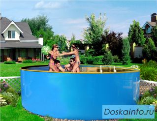 Бортовой каркасный бассейн 'Байкал' 4.0х1.25 м