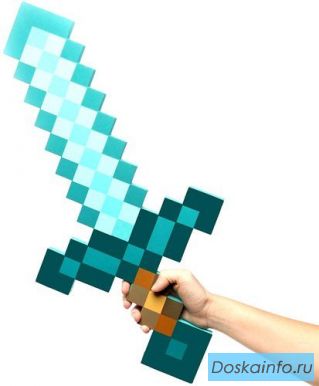 Алмазный меч из игры Майнкрафт Minecraft