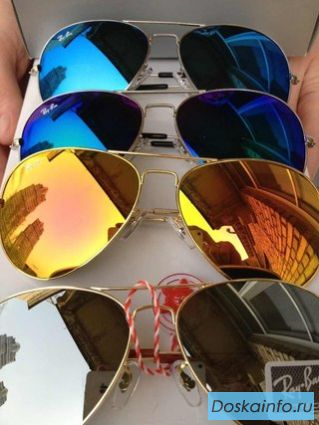 Солнечные очки Ray Ban стекло Италия Luxottica