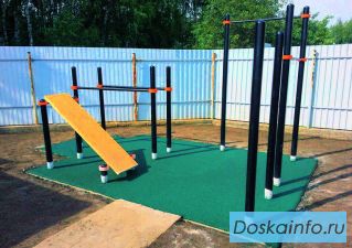 Площадка Воркаут. Уличные спортивные тренажеры