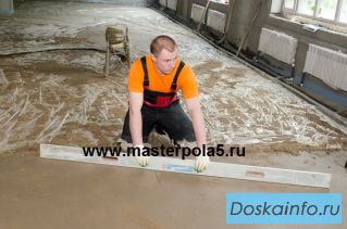 Выравнивание полов в Москве