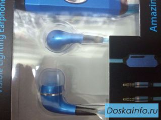 Светящие вакуумные наушник Lighted Earphone оптом