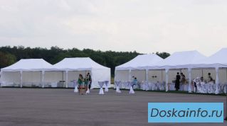 Аренда шатров, банкетной мебели, текстиля