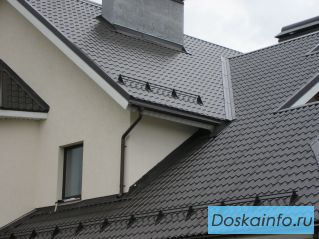 Снегозадержатель для металочерепицы и подмости в Луховицах.