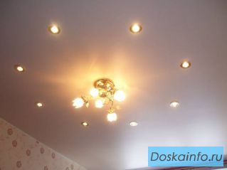 Установка натяжного потолка фотопечать