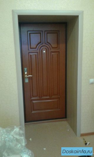 Металлические двери и откосы на входные двери.